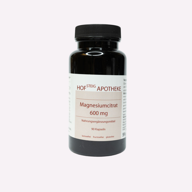 Magnesiumcitrat 600mg (90 Kapseln)