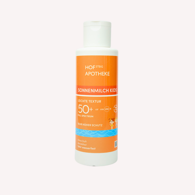 Sonnenmilch Kids LSF 50+ Leichte Textur - sehr wasserfest ohne Duft (200 ml)