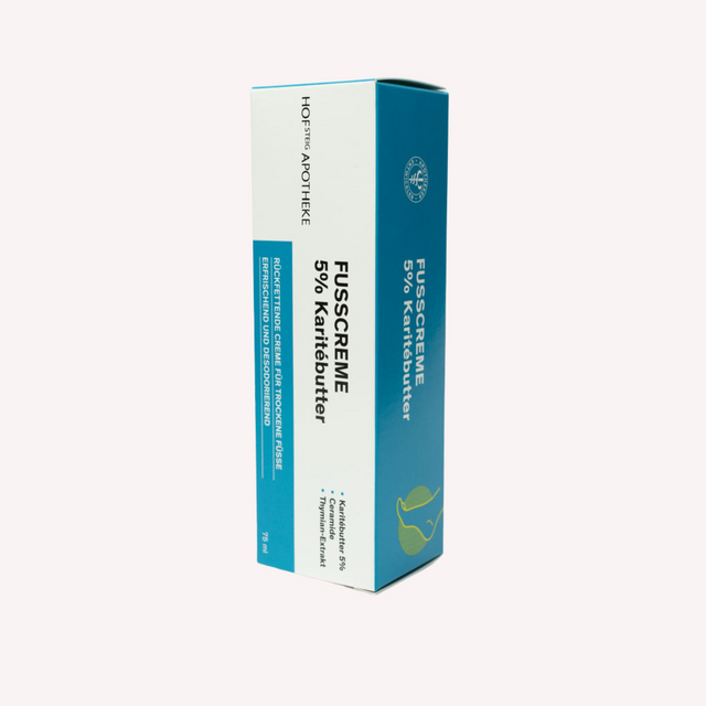 Fußcreme mit 5% Karitébutter (75ml)
